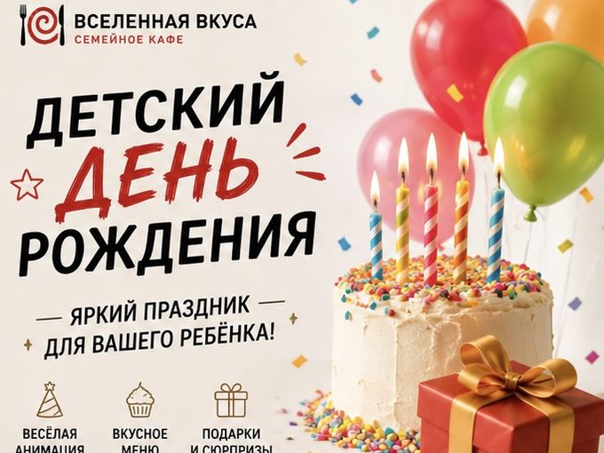 🥳 Детский праздник без хлопот!