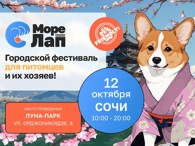 Фестиваль для животных "Море Лап" в Сочи