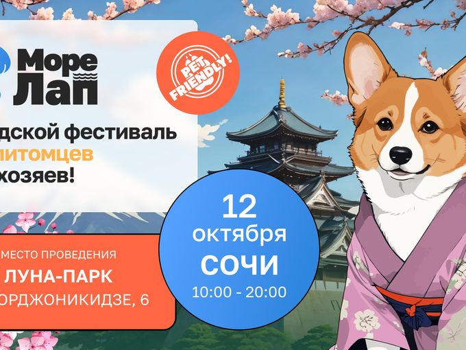 «Море лап» 12.10 в центральном Сочи!