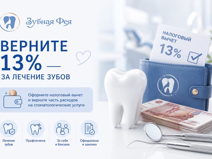 Верните 13% за лечение зубов