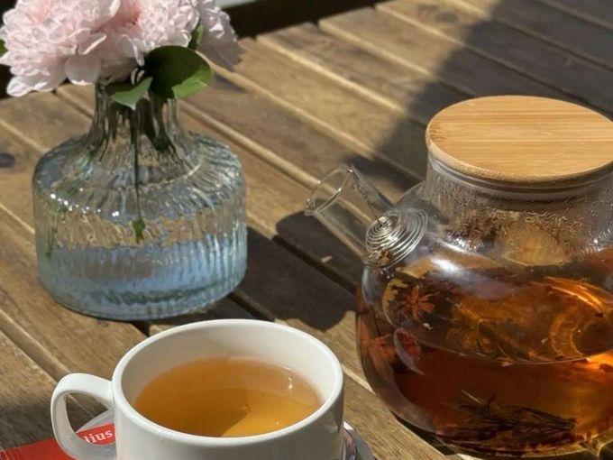 Теплое утро — это завтрак и чай 🍵