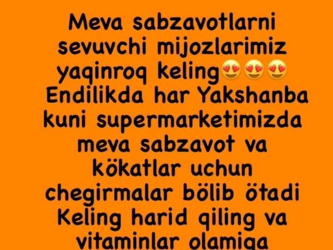 Meva va sabzavotlar 🍓🥦