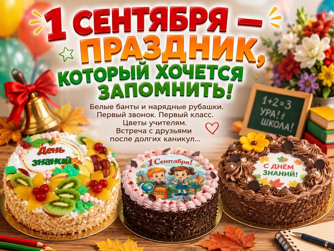 🍁Назад в школу — вперёд за тортом!🍰