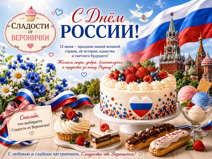 🇷🇺Празднуем День России со вкусом! ❤️