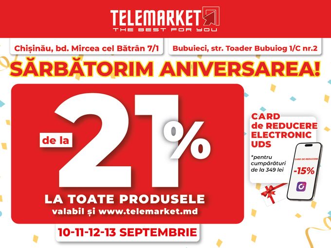 🎉-21% la TOT🎉 Ciocana🎉Bubuieci🎉
