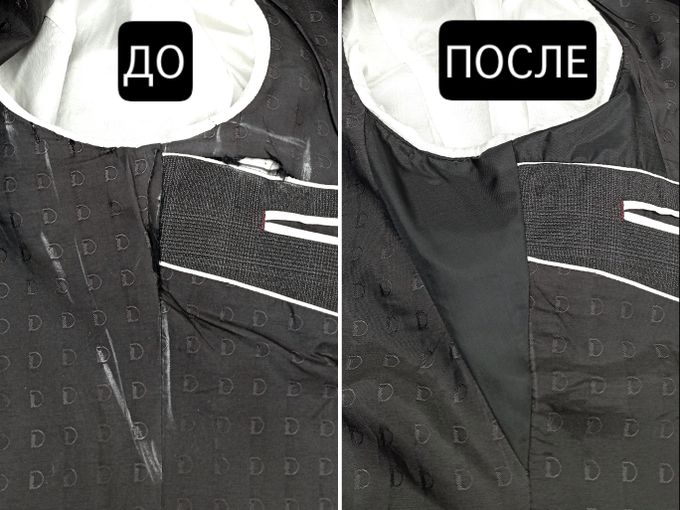 Ремонт подклада пиджака