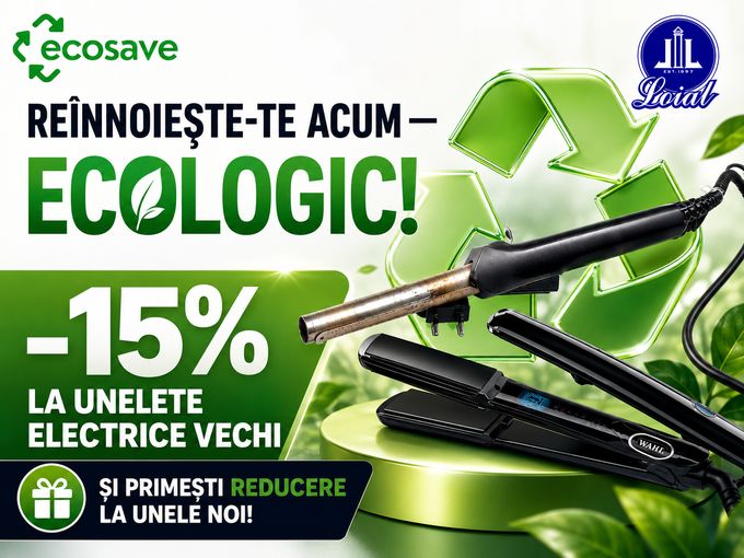 ♻️ Adu aparatul vechi și primești -15%!