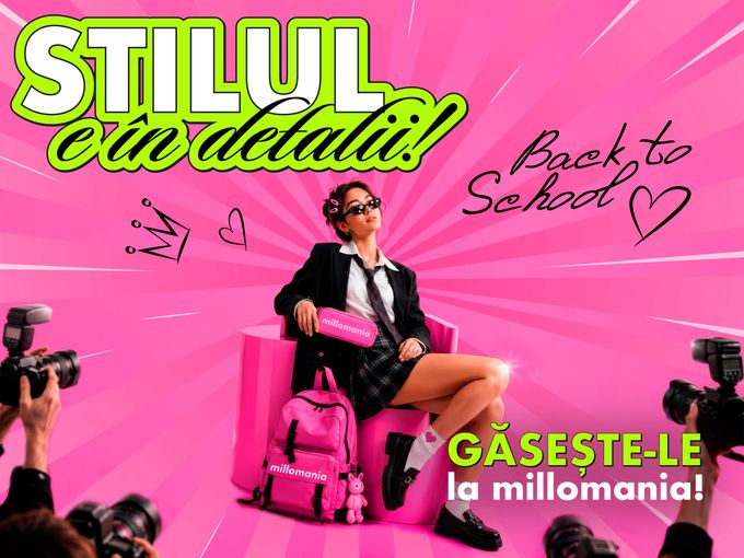 🎒❤️🎉millomania = școală COOL✍🏻😎✨