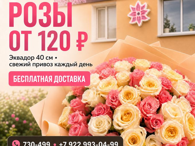 Розы по цене, в которую не верят 🔥
