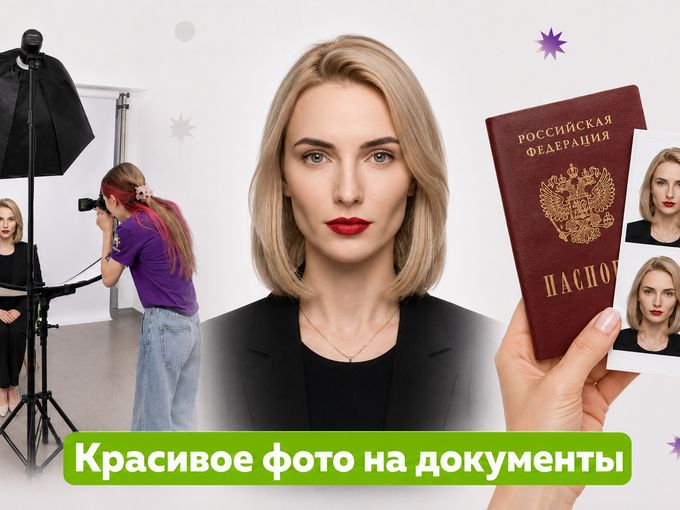 Ваше лучшее фото на паспорт 💜
