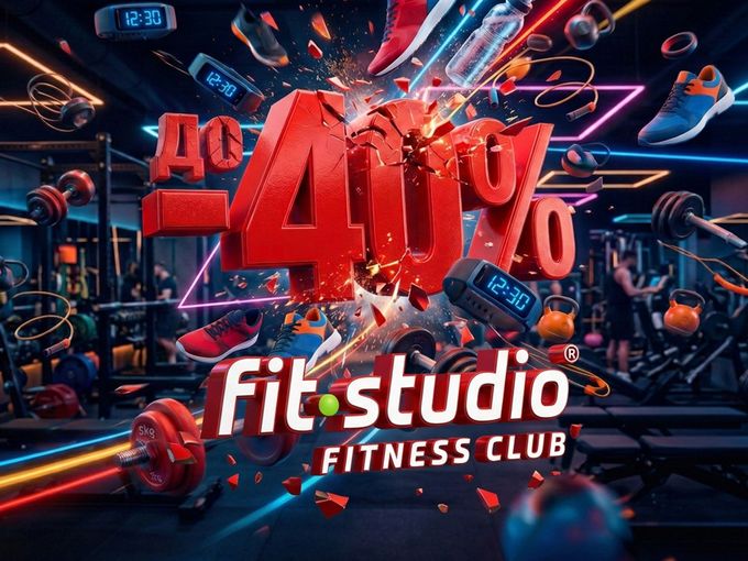 Скидка до -40% в Fit-Studio