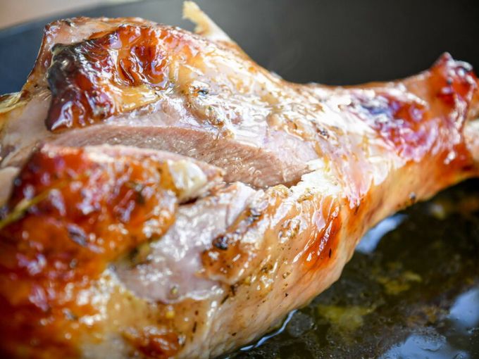 Запеченная румяная голень индейки🍗