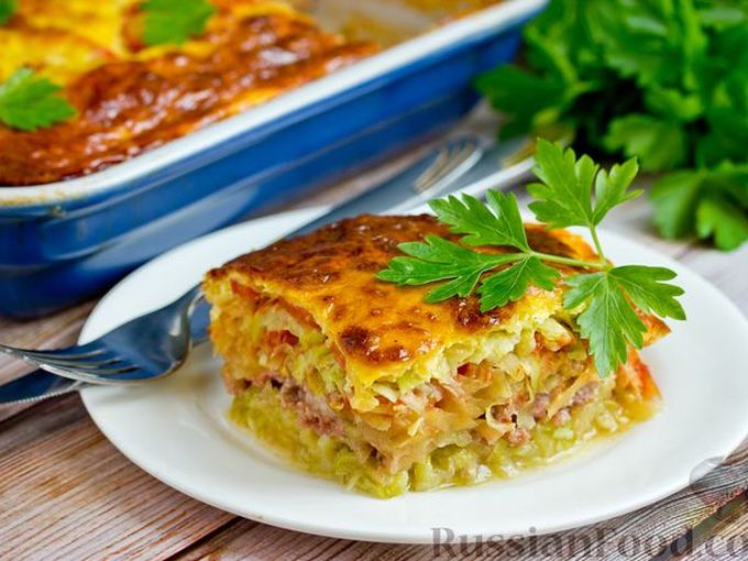 РЕЦЕПТ запеканки из кабачков с фаршем💗