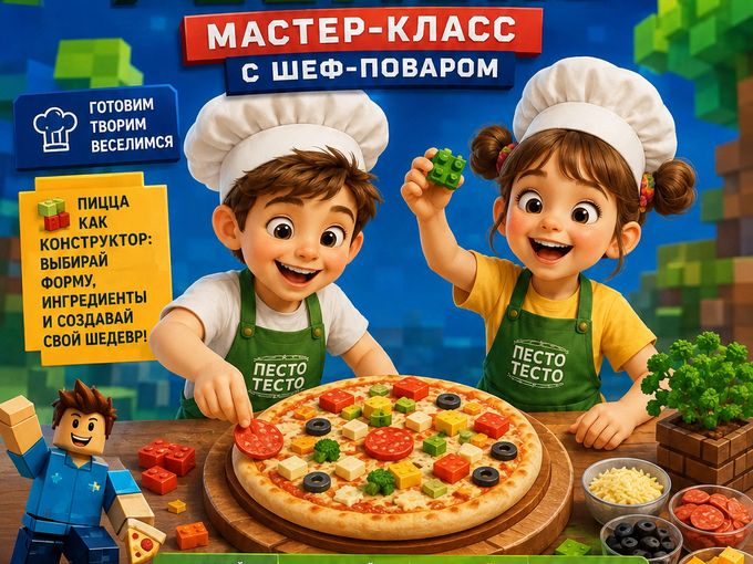 Мастер-класс Пицца Роблокс в Песто Тесто