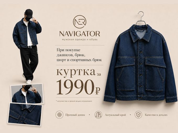 📢АКЦИЯ 1990 КУРТКА ИЗ ТОНКОГО ДЕНИМА