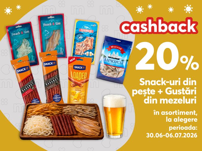 📣Ofertă exclusivă - cashback 20%🍟🎉🐠