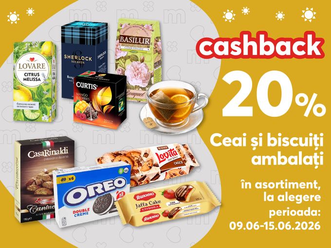 ☕️🍪Primește cashback 20 %