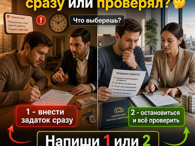 Внёс бы задаток сразу или проверял 🤔