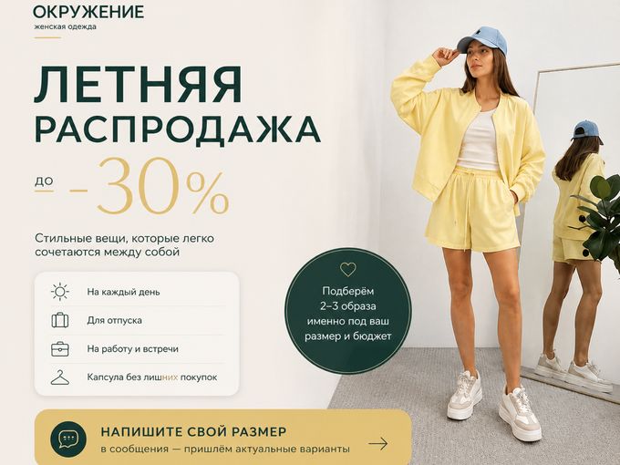 ⚡ Летняя распродажа—размеры ограничены!