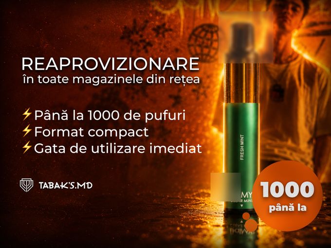 Noutatea a ajuns la Tabak's.md 🔥