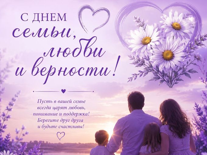С Днём Семьи, Любви и Верности!