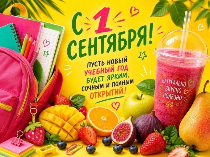 🍎 С 1 сентября!