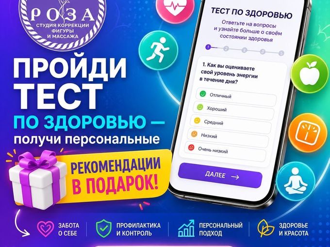 Пройди тест и получи рекомендации 🫶