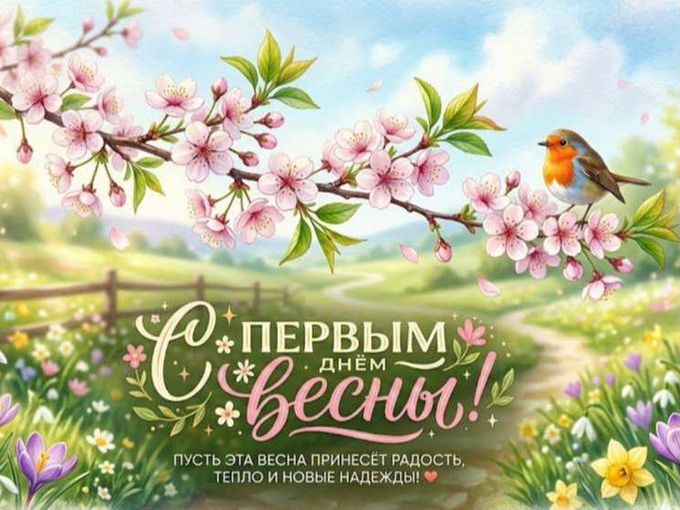 С ПЕРВЫМ ДНЕМ ВЕСНЫ!