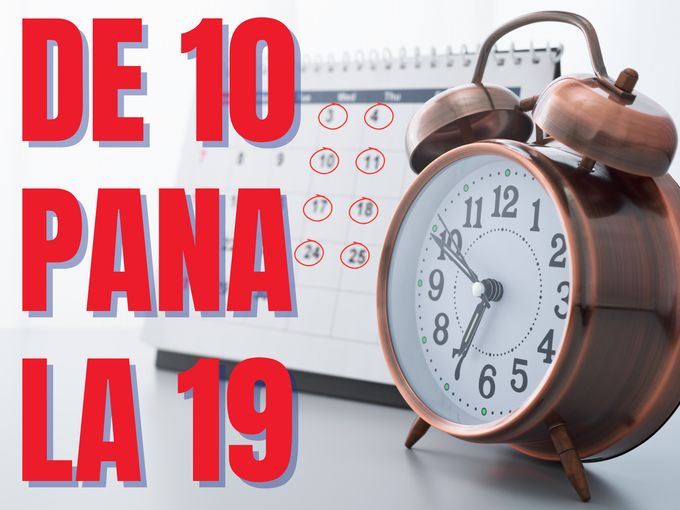 🕒 DE ACUM, ZILNIC!