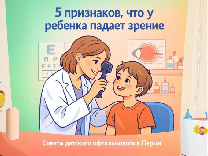 5 признаков, что у ребенка падает зрение