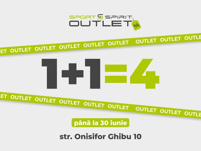 🔥 1+1=4 la Sport Spirit Outlet! 🔥