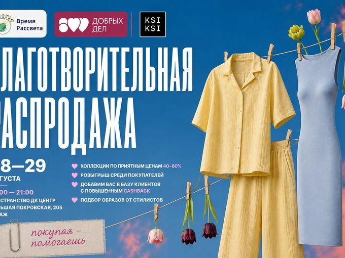 Благотворительная распродажа!