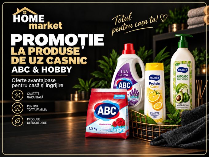 🏠 PROMOȚIE la produsele de uz casnic