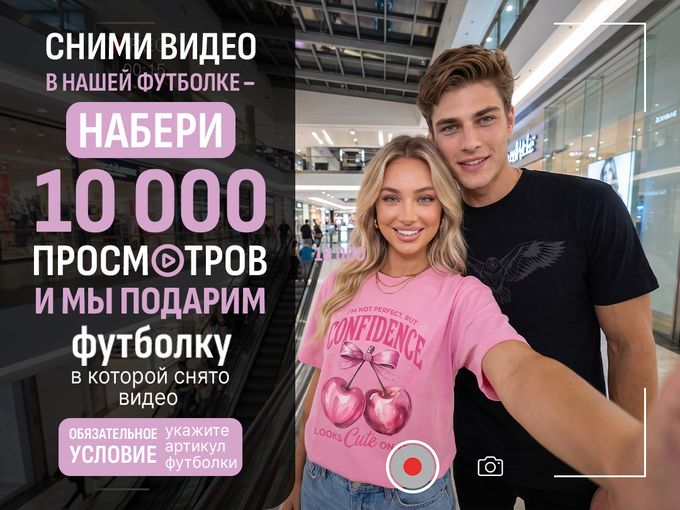 Дарим футболку за Ваш рилс.