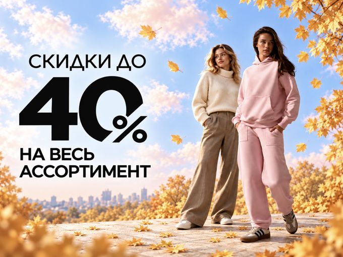 Скидки до 40% на ВЕСЬ ассортимент!