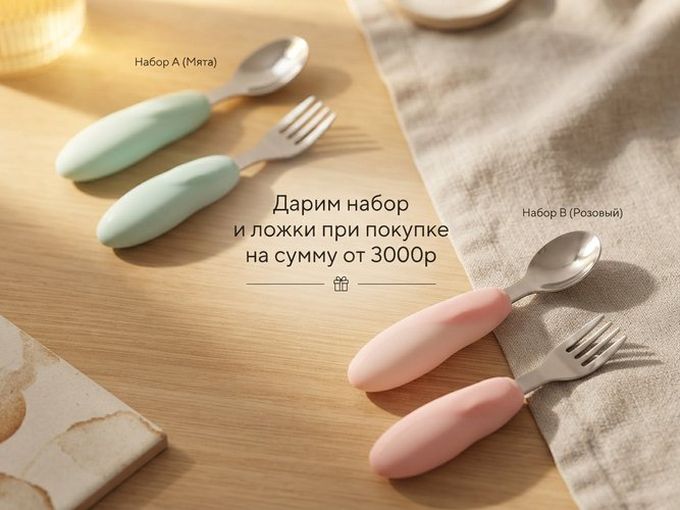 Дарим набор приборов при покупке от 3000