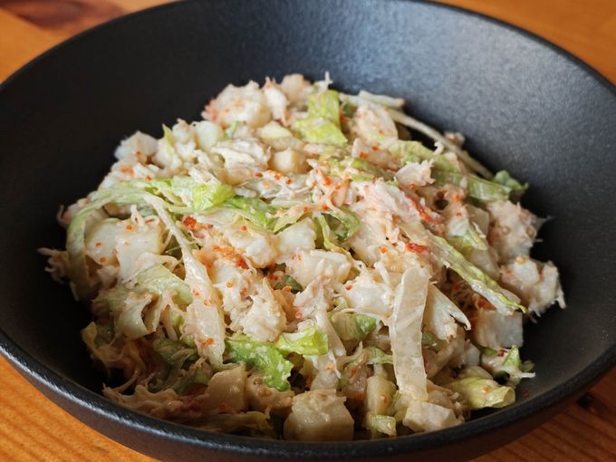 Снежный салат с мясом краба-стригуна 🦀