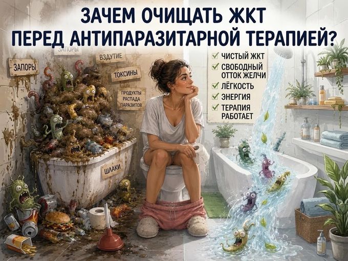 ЗАЧЕМ ОЧИЩАТЬ ЖКТ ПЕРЕД АПТ❓