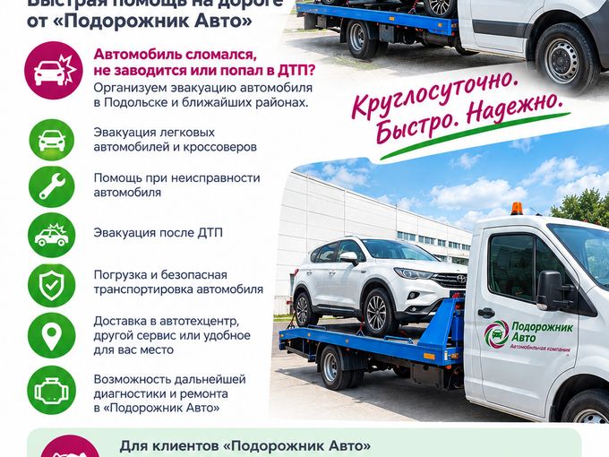 ЭВАКУАТОР В ПОДОЛЬСКЕ