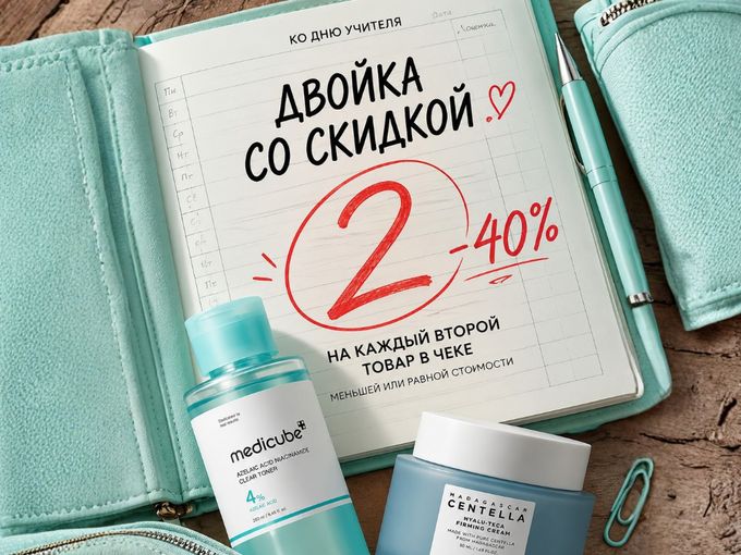 СКИДКА 40% на каждый второй товар