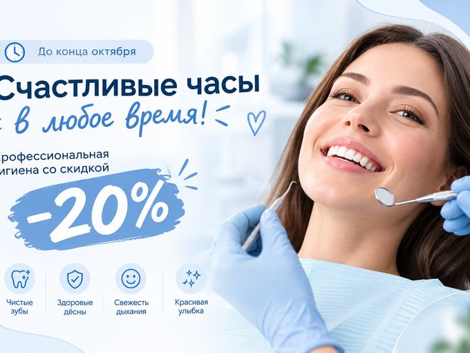 -20% на профессиональную гигиену