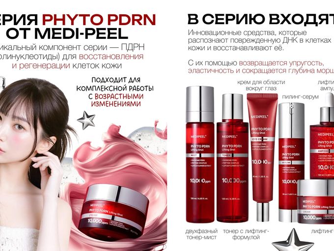 Новая серия от бренда MEDIPEEL⁺ с PDRN
