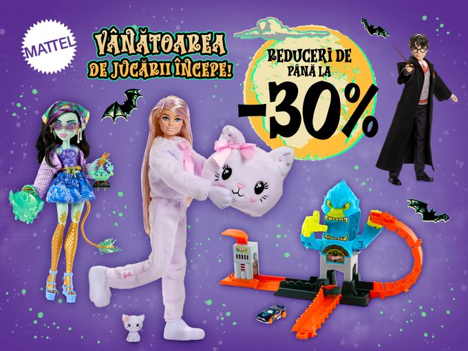 VÂNĂTOAREA DE JUCĂRII ÎNCEPE! 🎃