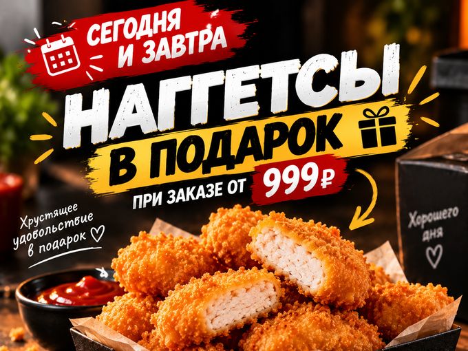 🔥 ДВА ДНЯ — ВКУСНЫЙ ПОДАРОК!