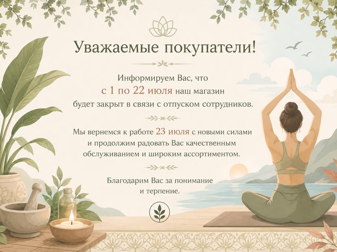 График работы магазина в июле
