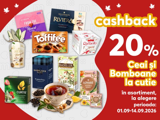 ☕️🍬Primește cashback 20 %