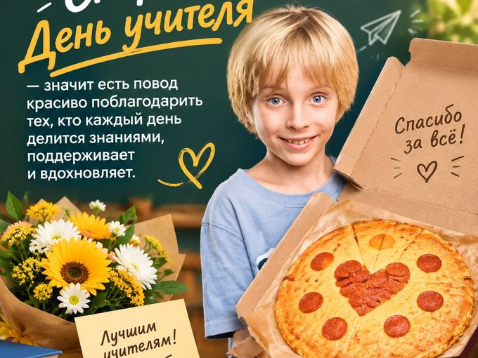Скоро День учителя 🍕