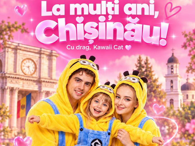 🎉 La mulți ani, Chișinău! 🩷