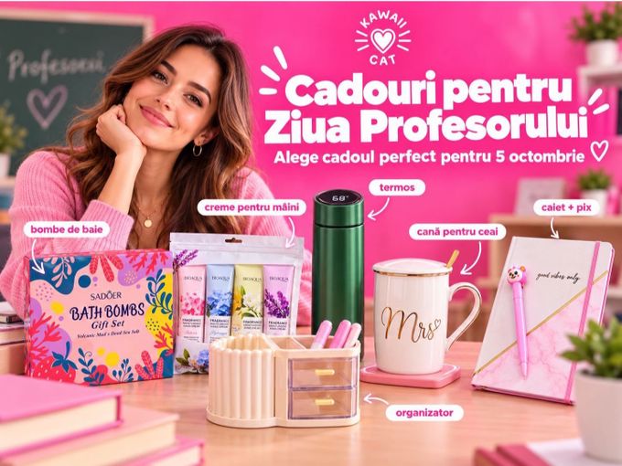 🎁 Cadouri de Ziua Profesorului!
