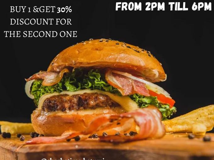 30% off For Second Burger